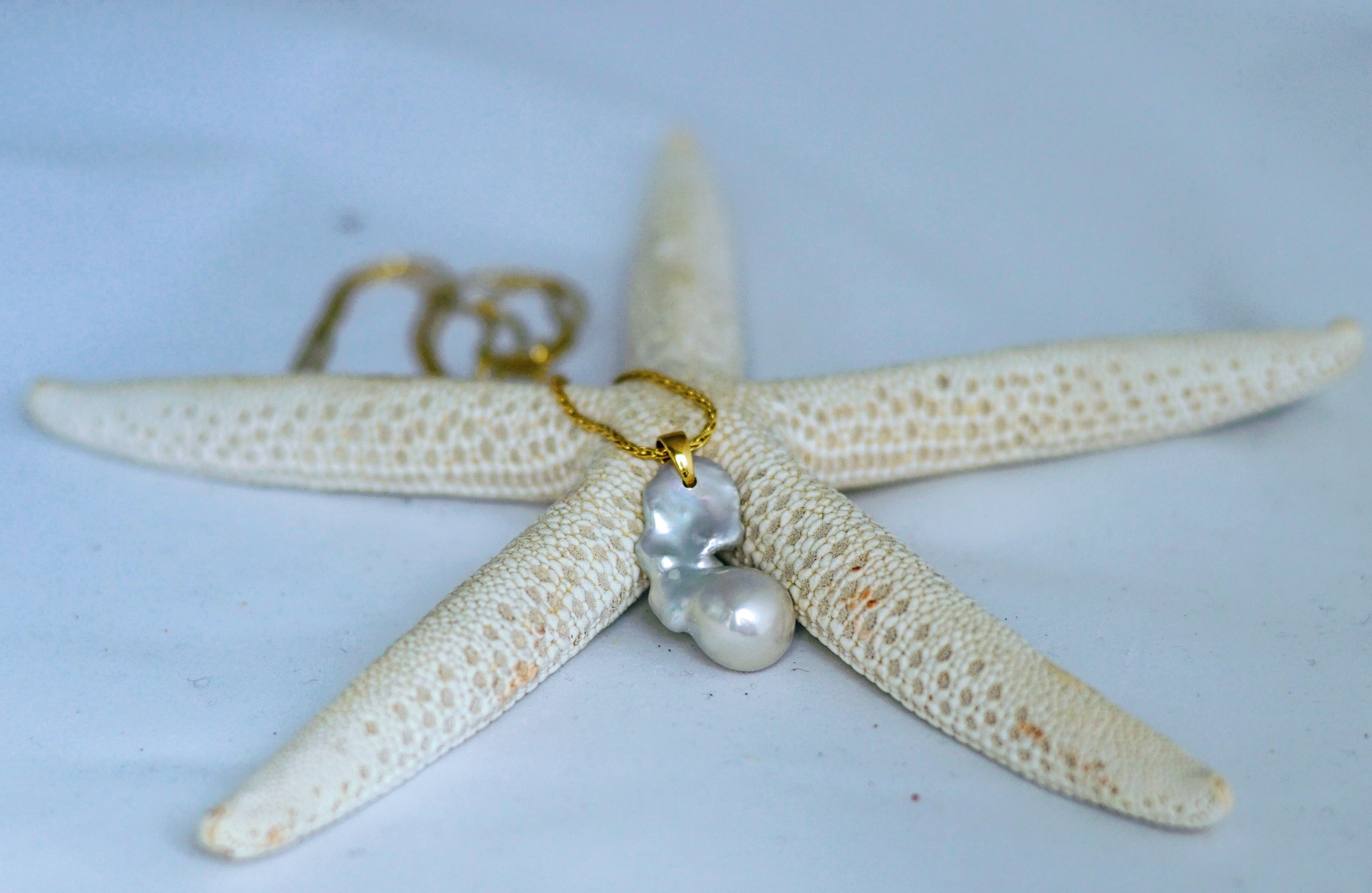 7.  Flame ball, Sterling silver and gold fill findings